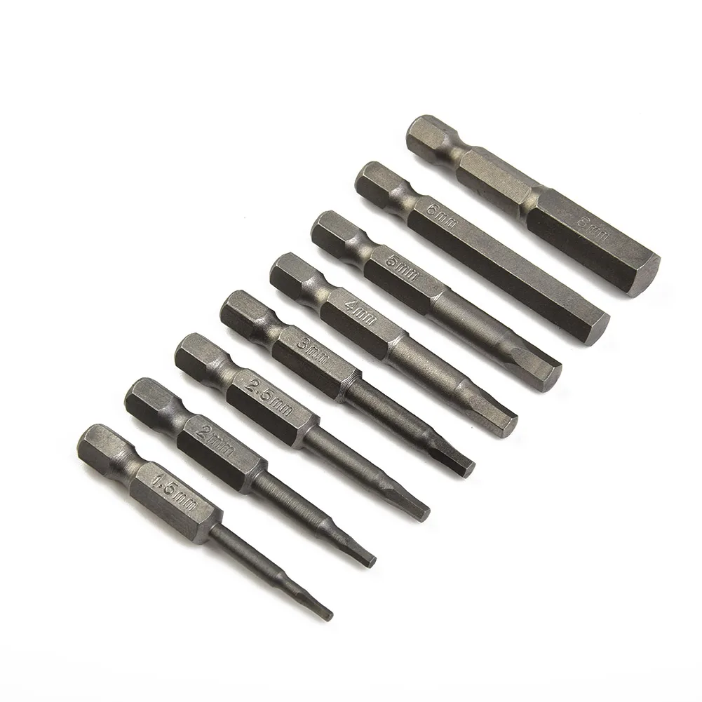 8Pcs H1.5-H8 50mm 1/4in Shank Hex Magnetic Head Screw Driver Screwdriver Bit Set Internal Hexagonal Screwdriver Bit
8Pcs H1.5-H8 50mm 1/4in Shank Hex Magnetic Head Screw Driver Screwdriver Bit Set Internal Hexagonal Screwdriver Bit