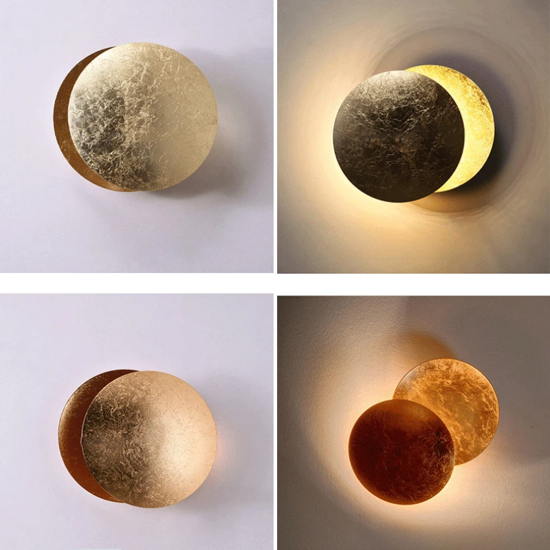 

Moon Concept Solar Eclipse Wall Lamp for Room Vintage Decoration Led Lights Sconces Fixture Aisle Stairs Study Bedroom Bedside