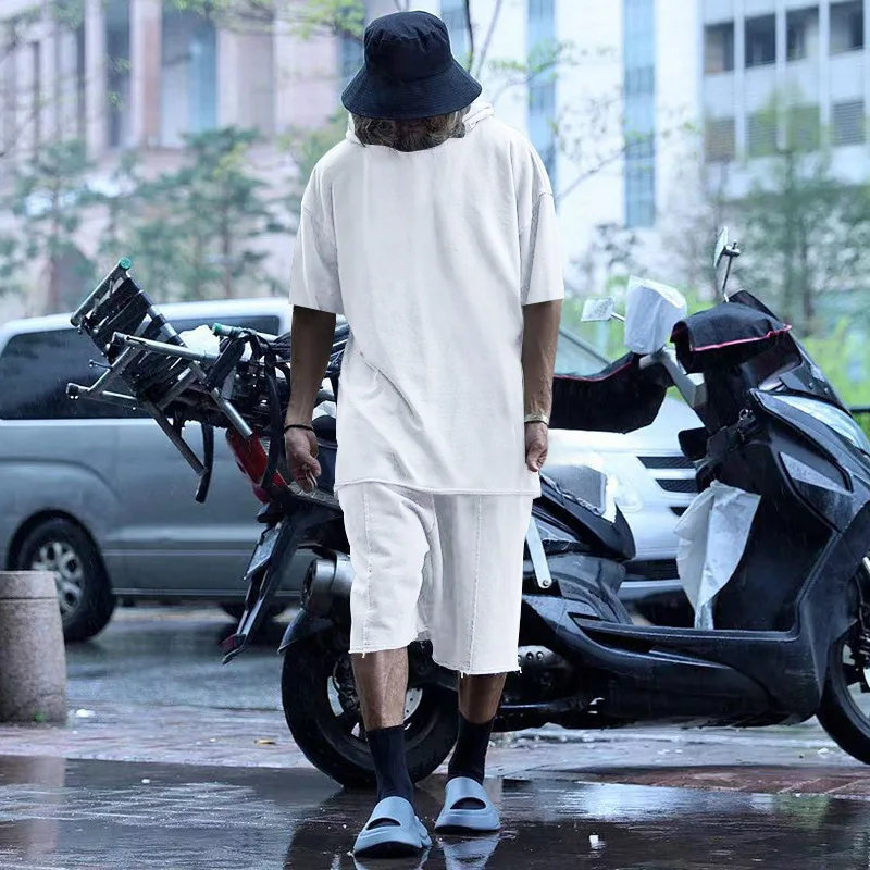 Мужская спортивная одежда, комплект для фитнеса, костюм для бега, повседневный комплект из футболки с капюшоном и шортов, дышащая Спортивная одежда для бега, комплект из 2 предметов для мужчин 
Мужская спортивная одежда, комплект для фитнеса, костюм для бега, повседневный комплект из футболки с капюшоном и шортов, дышащая Спортивная одежда для бега, комплект из 2 предметов для мужчин