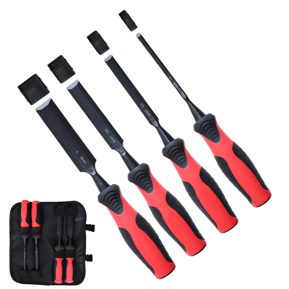 4pc Percussion Chisel Flat Carving Chisel Carpentry Sculpture Chisel Slot Shovel Slotting Trimming And Engraving Tools Hand Tool
4pc Percussion Chisel Flat Carving Chisel Carpentry Sculpture Chisel Slot Shovel Slotting Trimming And Engraving Tools Hand Tool