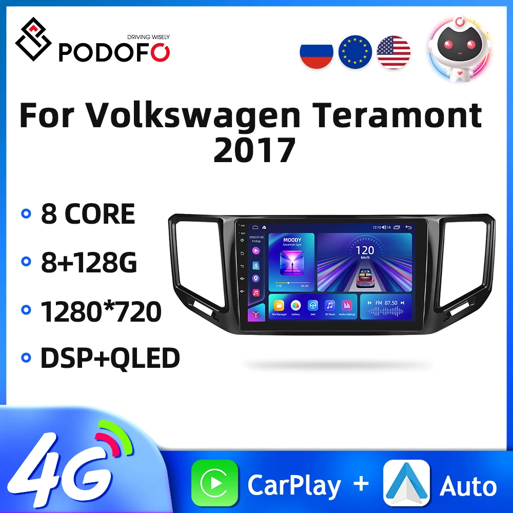 Автомагнитола Podofo, 2DIN, Android, мультимедийный плеер для Volkswagen Teramont 2017, GPS-навигация, Wi-Fi, Carplay, автомобильное радио 10,1 дюйма
Автомагнитола Podofo, 2DIN, Android, мультимедийный плеер для Volkswagen Teramont 2017, GPS-навигация, Wi-Fi, Carplay, автомобильное радио 10,1 дюйма