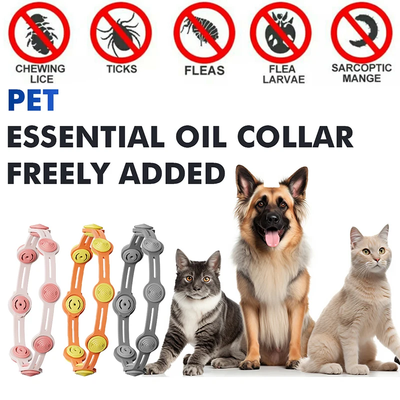Dog Cat Anti Flea Tick Collars Plant Essential Oil Flea Collar for Small Large Dogs Puppy Cat Protection Pet Repellent Collar
Dog Cat Anti Flea Tick Collars Plant Essential Oil Flea Collar for Small Large Dogs Puppy Cat Protection Pet Repellent Collar