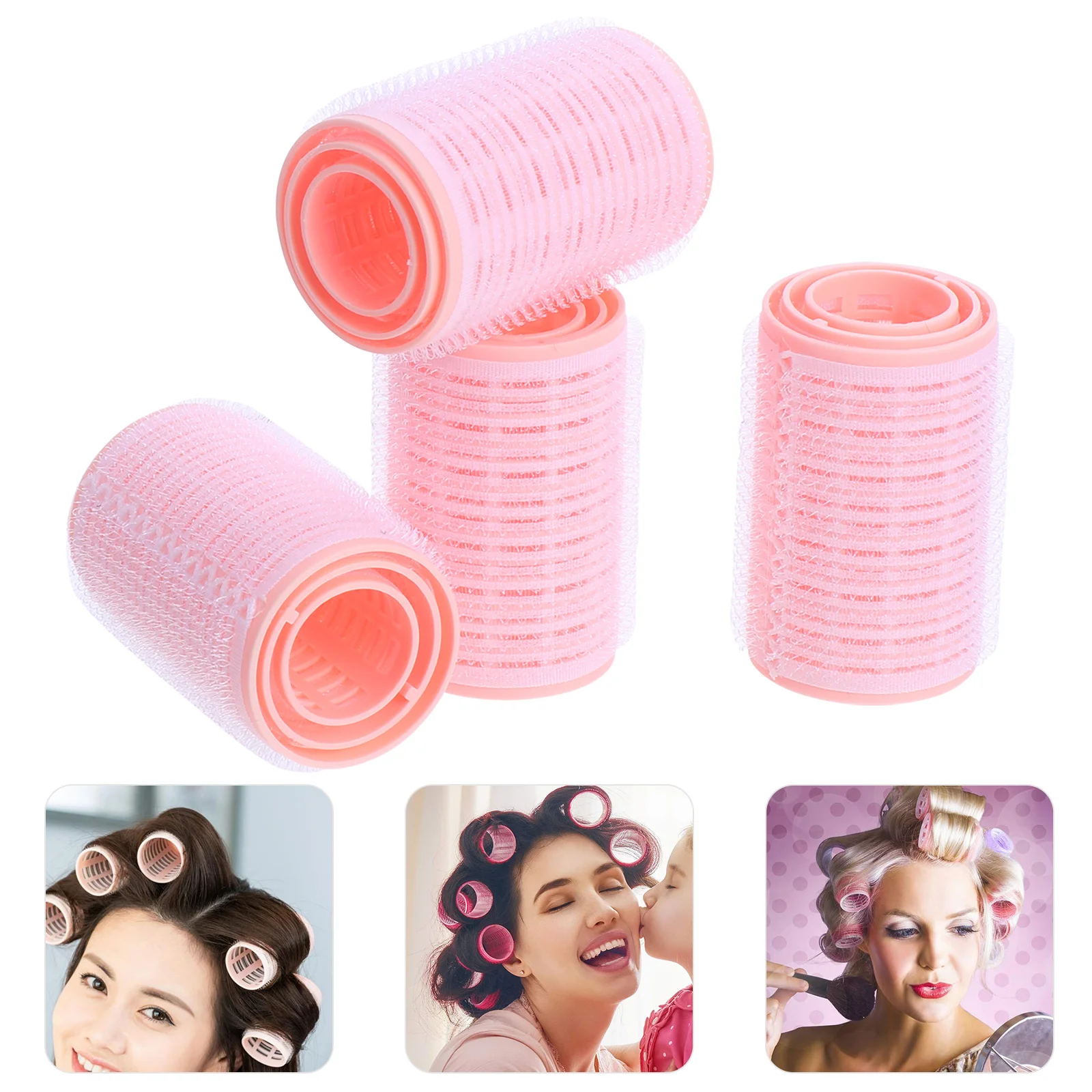 

Self Adhesive Hair Roller Grip Curler Salon Accessory Rollers Curling Tools DIY Wavy Hairdressing Styling