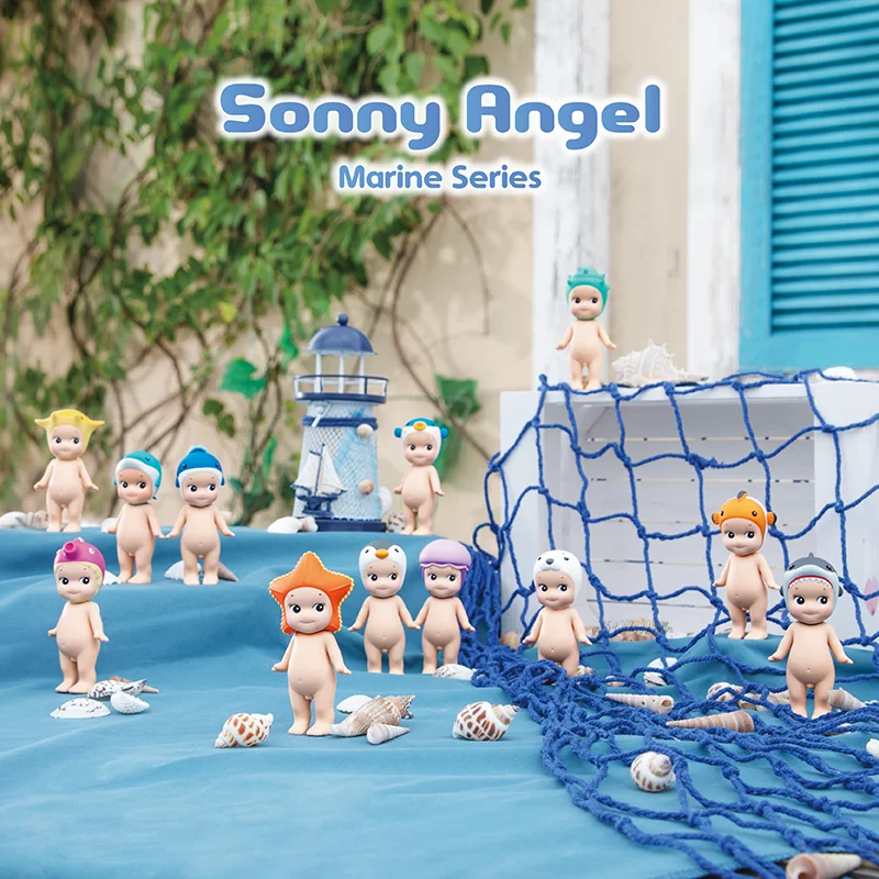 

Sonny Angel Marine Series Blind Box Toys Original Action Figure Guess Bag Mystere Cute Doll Kawaii Model Gift Mystery Box