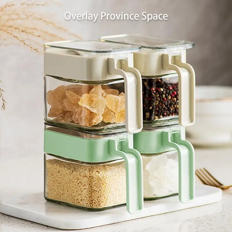 Light Luxury Seasoning Tank Ease Of Use Security Practical Spoon Cover Separation Durable Materials Glass Seasonings Box Glass
Light Luxury Seasoning Tank Ease Of Use Security Practical Spoon Cover Separation Durable Materials Glass Seasonings Box Glass