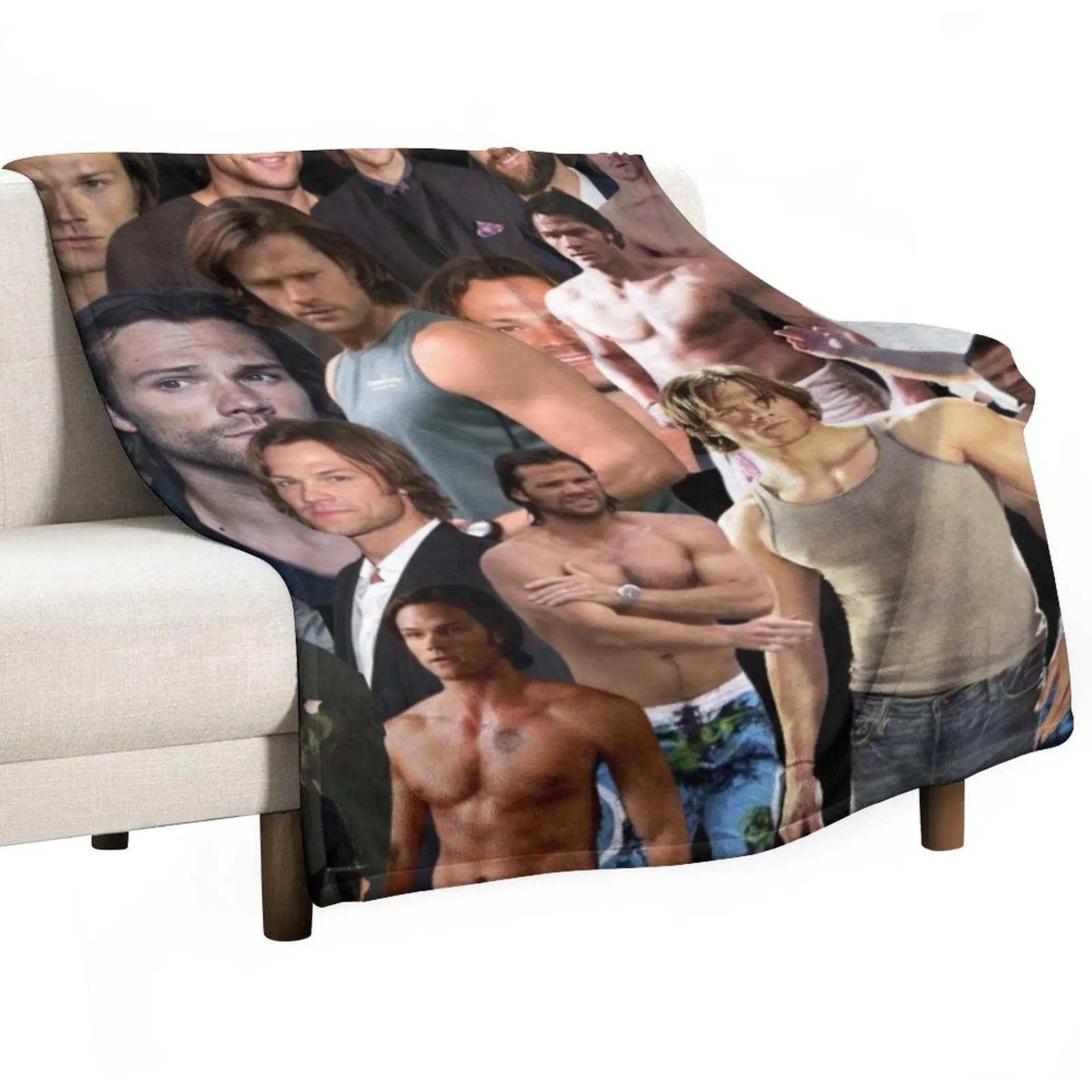 

Jared padalecki фотоколлаж плед на диван одиночное одеяло