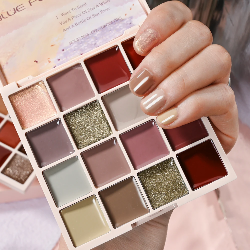 16-Colors Palette Solid Cream Nail Art Gel With 1Pc Brush Soak Off UV/LED Polish Nail Gel 2023 Spring Summer Nail Pudding Gel
16-Colors Palette Solid Cream Nail Art Gel With 1Pc Brush Soak Off UV/LED Polish Nail Gel 2023 Spring Summer Nail Pudding Gel