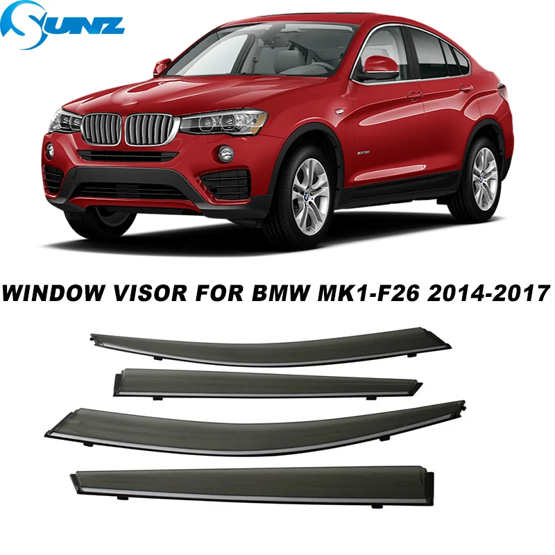 

Side Window Deflector For BMW X4 MK1-F26 2014 2015 2016 2017 2018 Snow Rain Guard Window Sun Visor Window Visor Weathershield