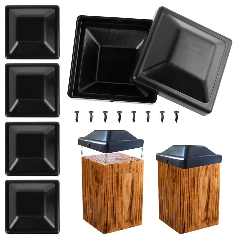 4pcs Fence Post Cap Protection Garden Buildings Fence Decoration Black Outdoor Wooden Fence Covers Garden Accessories
4pcs Fence Post Cap Protection Garden Buildings Fence Decoration Black Outdoor Wooden Fence Covers Garden Accessories