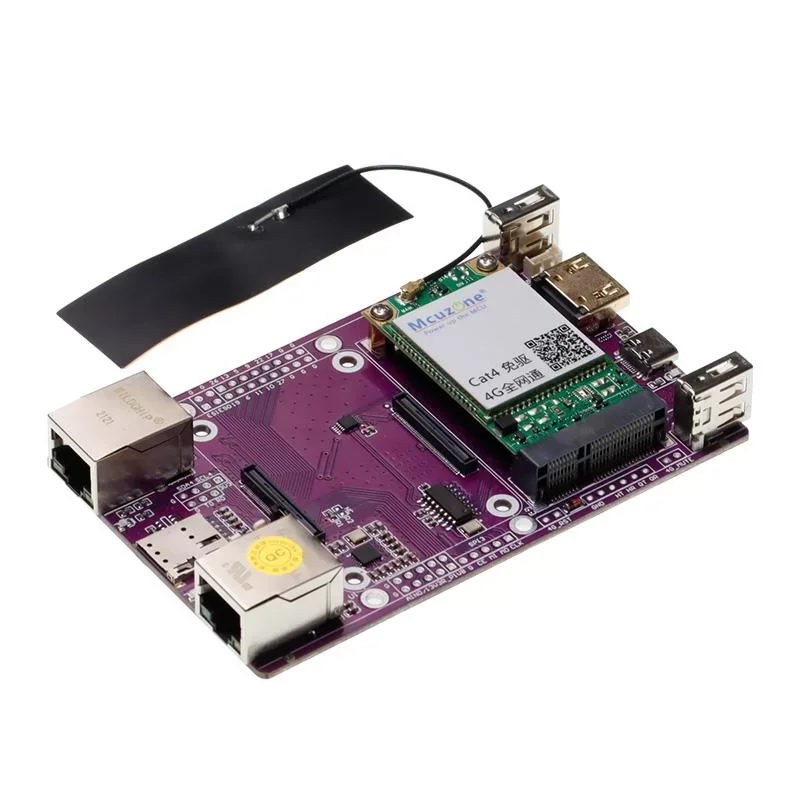 Raspberry Pi CM4_4G IO Board CM4 Dual Network/Dual USB 2.0/1.25MM4Pin/Cat 4 Free driver 4G LTE Module For RPi CM4
Raspberry Pi CM4_4G IO Board CM4 Dual Network/Dual USB 2.0/1.25MM4Pin/Cat 4 Free driver 4G LTE Module For RPi CM4