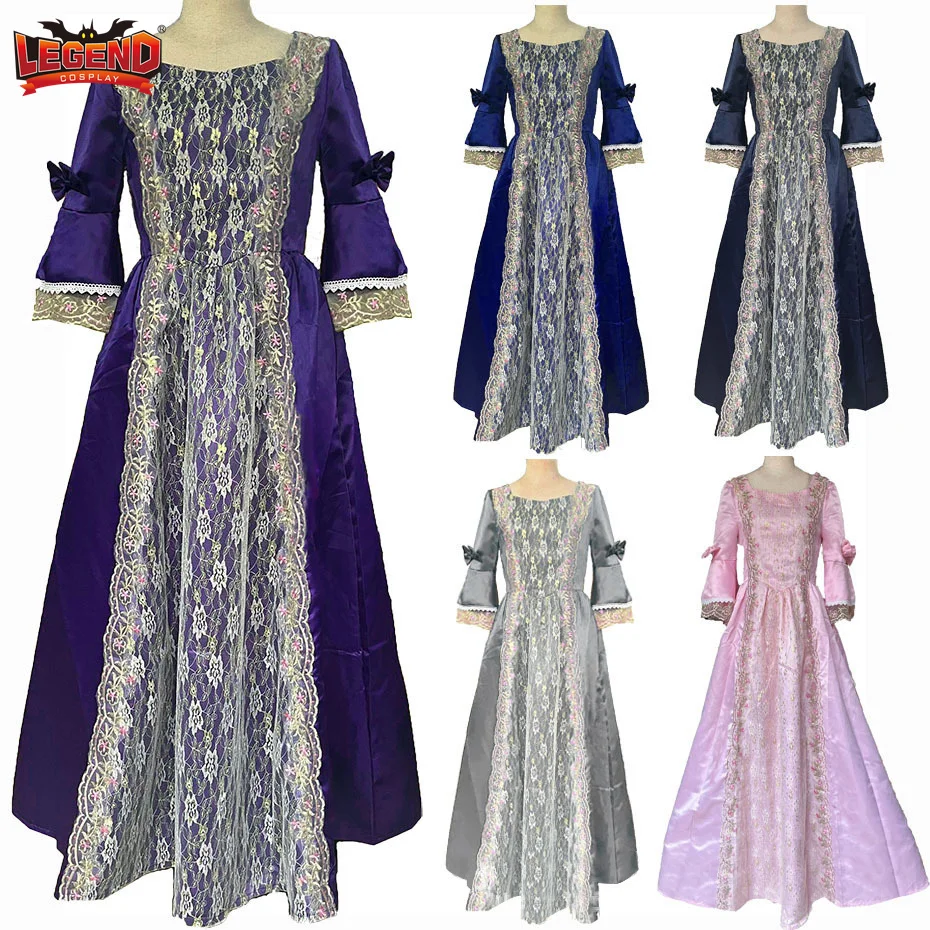 

18th Century Medieval Renaissance Victorian Masquerade Costume Queen Princess Court Dress Prom Ball Gown Halloween Party Outfit