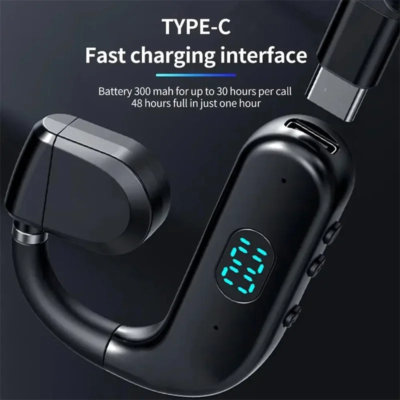 

For Driving Audifonos Headset Wireless Bluetooth Headphones With Conduction Earphones Handsfree Noise Canceling Microphone Bone