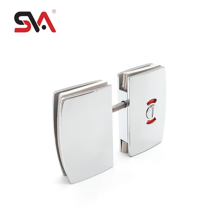 China Factory SVA Direct For Hotel Toilet Perforation-free Indicating Stainless Steel Zinc Alloy Tempered Glass Door Lock
China Factory SVA Direct For Hotel Toilet Perforation-free Indicating Stainless Steel Zinc Alloy Tempered Glass Door Lock