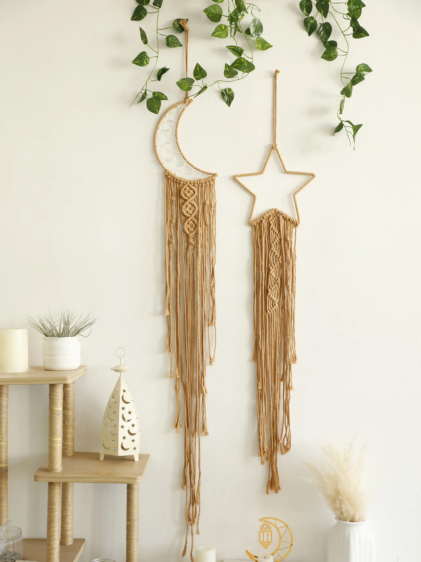 2pcs/Set Ramadan Macrame Tapestry Hand-woven Wall Hanging Handmade Bohemian Home Decor Aesthetic Wall Decorations Living Room
2pcs/Set Ramadan Macrame Tapestry Hand-woven Wall Hanging Handmade Bohemian Home Decor Aesthetic Wall Decorations Living Room