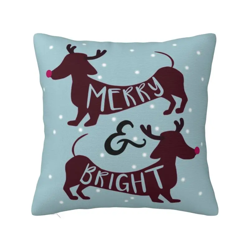 Nordic Style Merry And Bright Christmas Dachshund Snow Cushion Covers 45x45cm Velvet Pet Dog Pillow for Car Square Pillowcase
Nordic Style Merry And Bright Christmas Dachshund Snow Cushion Covers 45x45cm Velvet Pet Dog Pillow for Car Square Pillowcase