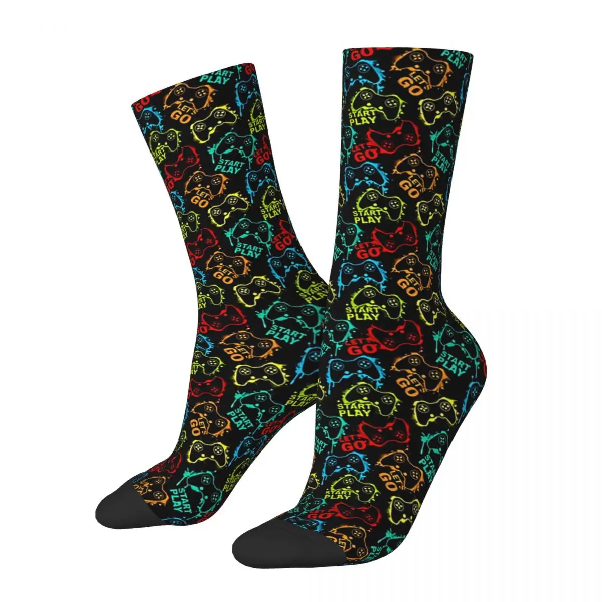 Crazy Sock for Men Gaming In Spray Paint Hip Hop Harajuku Game Controller Happy Pattern Printed Boys Crew Sock Novelty Gift
Crazy Sock for Men Gaming In Spray Paint Hip Hop Harajuku Game Controller Happy Pattern Printed Boys Crew Sock Novelty Gift