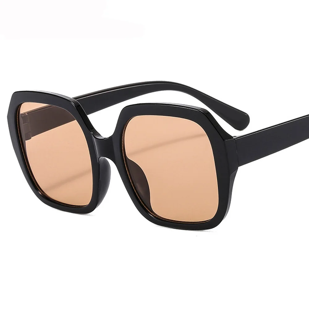 

Vintage Square Sunglasses Women Black Oversized Jelly Color Big Frame Gradient Mirror Glasses Shades Goggle UV400 Oculos De Sol