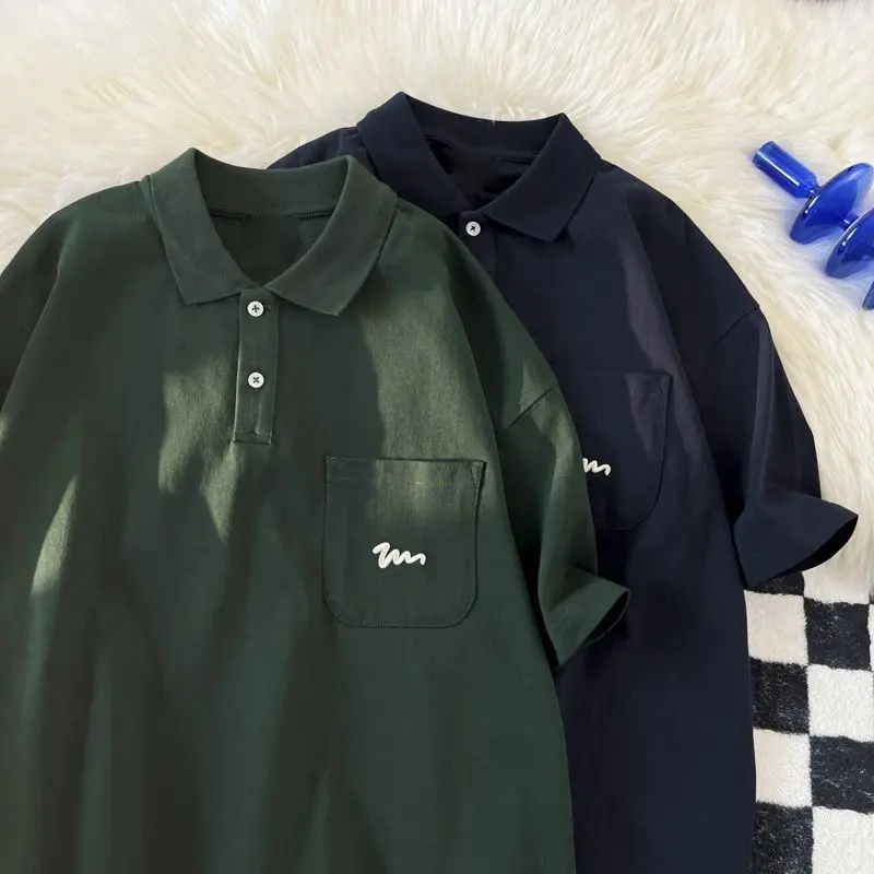 Korean summer short sleeved t shirt polo shirt for men and women Japanese retro summer clothes men lapel casual T-shirt y2k
Korean summer short sleeved t shirt polo shirt for men and women Japanese retro summer clothes men lapel casual T-shirt y2k