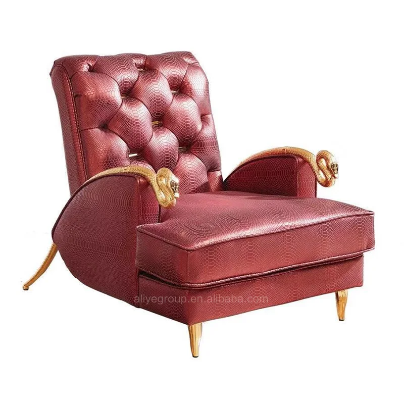 Modern design contemporary light luxury single sofa lounge chair snake-shaped chair living room sofa chair
Modern design contemporary light luxury single sofa lounge chair snake-shaped chair living room sofa chair
