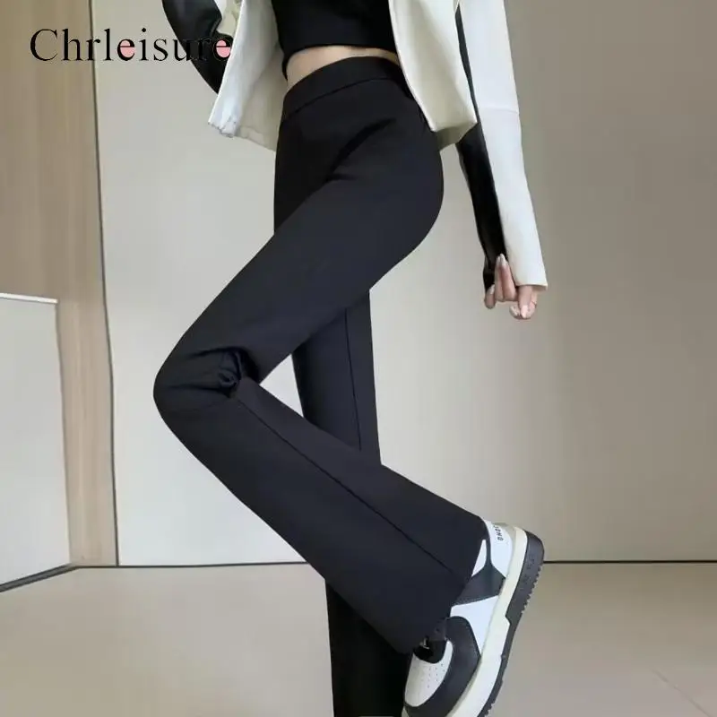 Женские теплые брюки-клеш CHRLEISURE, зимние теплые однотонные брюки с высокой талией, с флисовой подкладкой
Женские теплые брюки-клеш CHRLEISURE, зимние теплые однотонные брюки с высокой талией, с флисовой подкладкой