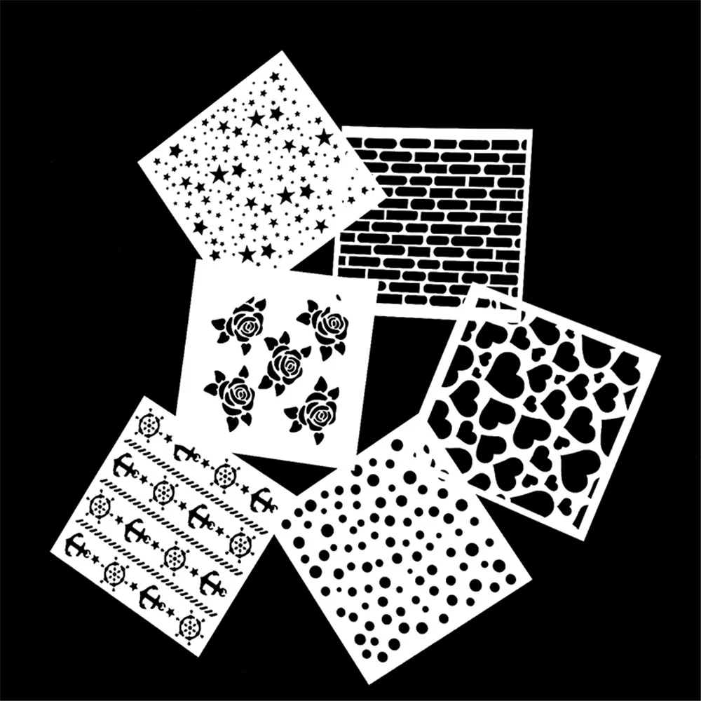 

1PC Honeycomb Shaped Reusable Stencil Airbrush Painting Art DIY Home Decor Scrap Booking Album Crafts