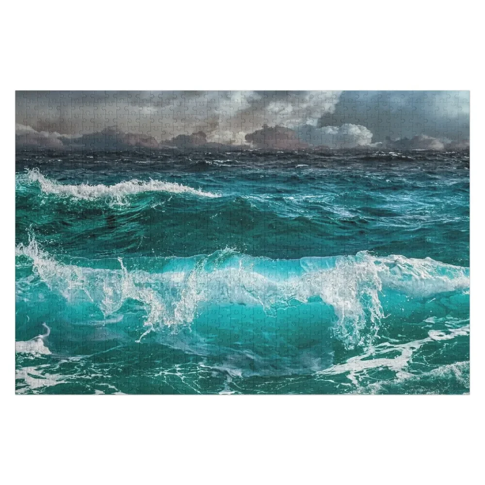 

Ocean Waves Jigsaw Puzzle Baby Wooden Photo Custom Personalized Gift Works Of Art Puzzle
