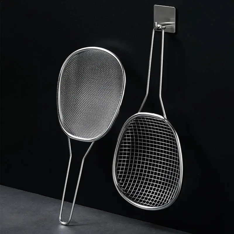 Kitchen Filter Spoon Hot Pot Filter Stainless Steel Fine Mesh Oil Pot Strainer Ladle Skimmer Oval Fine Mesh Kitchen Accessories
Kitchen Filter Spoon Hot Pot Filter Stainless Steel Fine Mesh Oil Pot Strainer Ladle Skimmer Oval Fine Mesh Kitchen Accessories