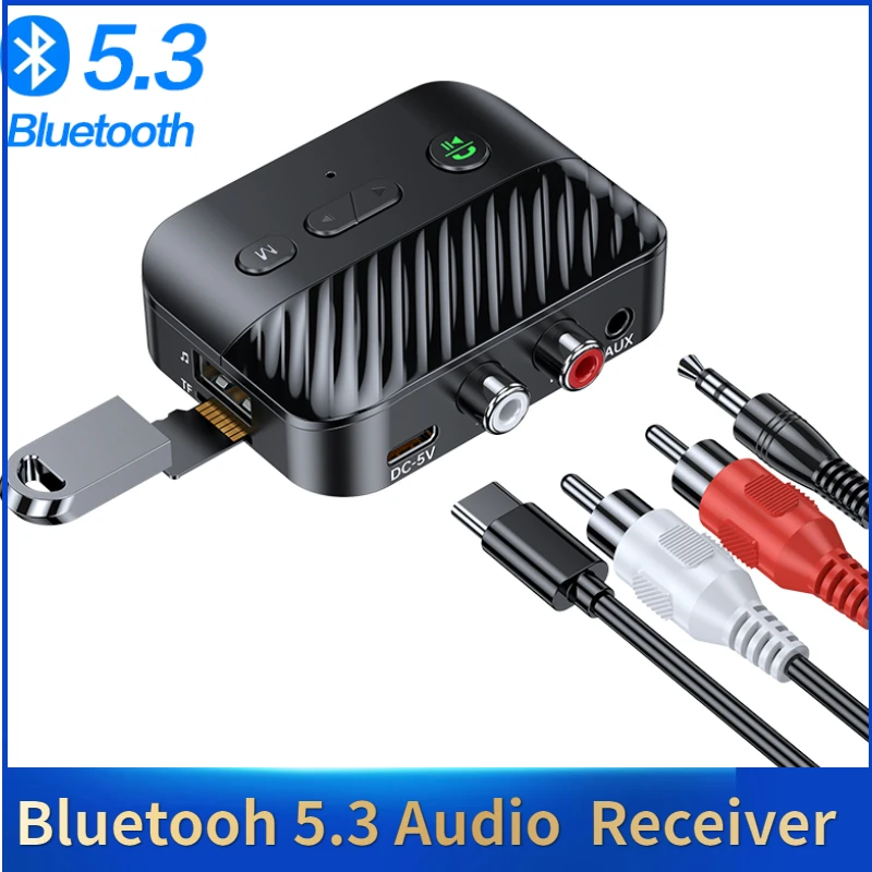 KORSEED Bluetooth 5.3 Car Audio Receiver Support Tf U-disk Music Play Wireless Audio Adapter 3.5mm Aux RCA for Car TV Speakers
KORSEED Bluetooth 5.3 Car Audio Receiver Support Tf U-disk Music Play Wireless Audio Adapter 3.5mm Aux RCA for Car TV Speakers