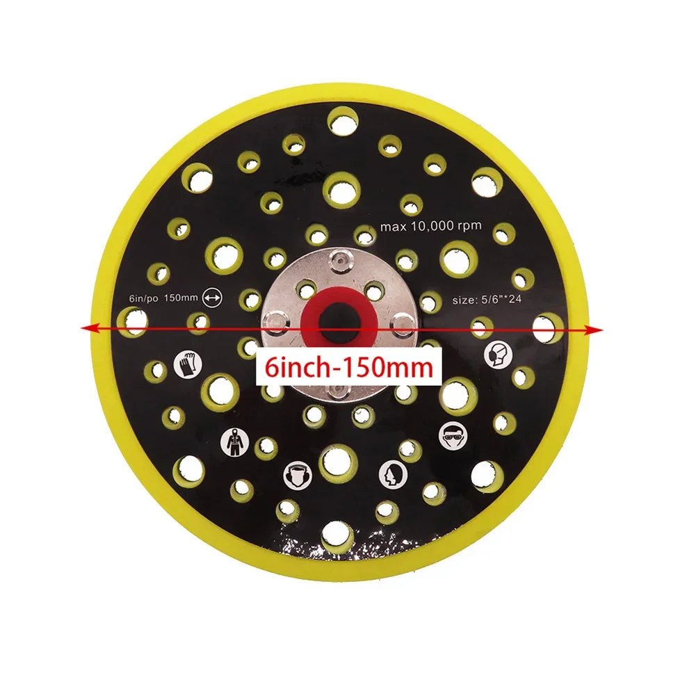 6 Inch 52 Holes Sander Backing Pad Hook&Loop Dust Free Durable Sanding Disc MIRKAs 150mm Sander-Backing Pad-Accessories Tools
6 Inch 52 Holes Sander Backing Pad Hook&Loop Dust Free Durable Sanding Disc MIRKAs 150mm Sander-Backing Pad-Accessories Tools