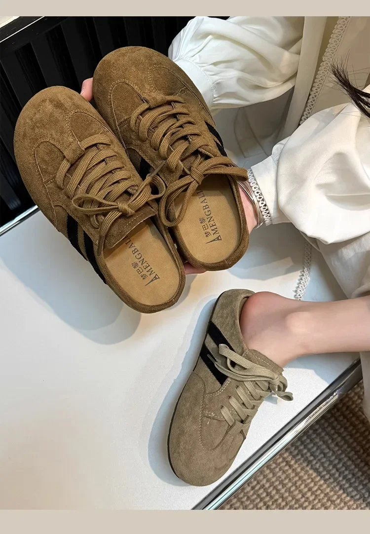 Elegant Women's Slip-On Half Slippers Indoor Outdoor Wear Retro Thick Bottomed Slipper Fashionable Spring Autumn Seasonal Rubber 18 S025b0b2025f74eb49f88608da0fb80feJ