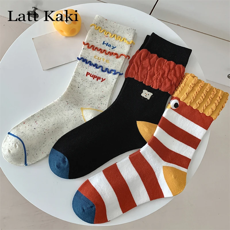 3 Pairs Per Lot Women's Socks Funny Cartoon Fashion Casual Crew Socks New Female Striped Creative Novelty Socks Girls Breathable
3 Pairs Per Lot Women's Socks Funny Cartoon Fashion Casual Crew Socks New Female Striped Creative Novelty Socks Girls Breathable