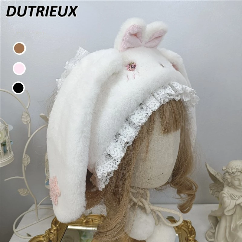 Japanese Style Soft Girl Lolita Cute Sweet Cap with Ears Autumn Winter Warm Hat Female All-Matching Warm berets caps for women
Japanese Style Soft Girl Lolita Cute Sweet Cap with Ears Autumn Winter Warm Hat Female All-Matching Warm berets caps for women