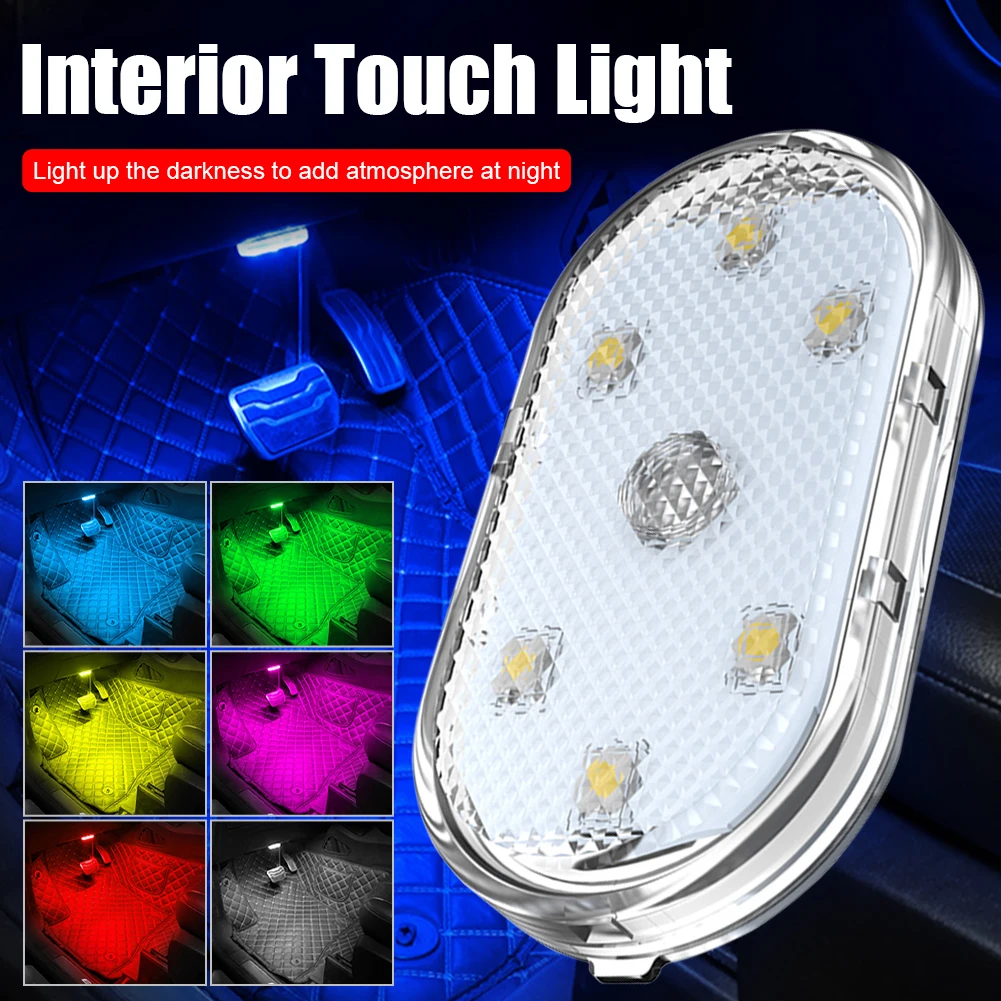 Car LED Wireless Touch Light with Magnet Interior Light USB Rechargeable Ceiling Reading Light for Door Foot Trunk Storage Box
Car LED Wireless Touch Light with Magnet Interior Light USB Rechargeable Ceiling Reading Light for Door Foot Trunk Storage Box