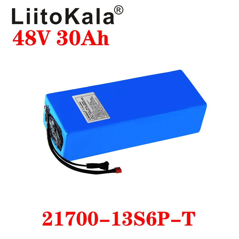 LiitoKala 48V 30Ah 21700 5000mah 13S6P Lithium ion battery Scooter Battery 48v 30ah Electric Bike Battery
LiitoKala 48V 30Ah 21700 5000mah 13S6P Lithium ion battery Scooter Battery 48v 30ah Electric Bike Battery