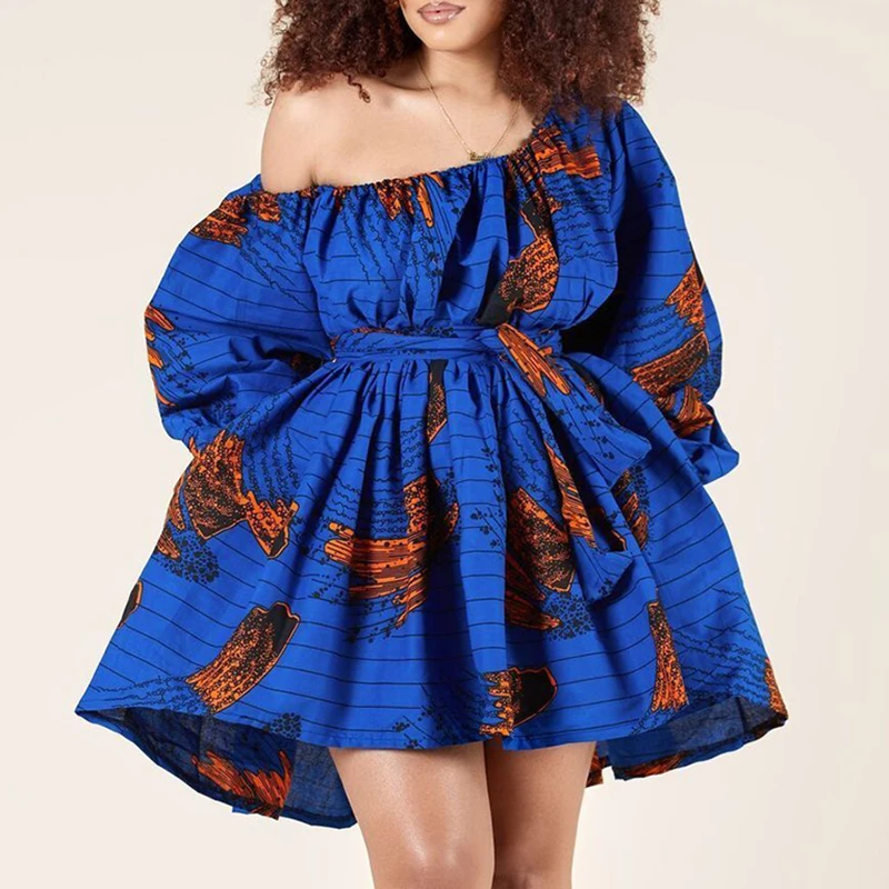 Fashion New Tilting Shoulder Loose Dresses for Women Sexy Lace Up Higt Waist Mini Dress Temperament Elegant Print Beach Dress
Fashion New Tilting Shoulder Loose Dresses for Women Sexy Lace Up Higt Waist Mini Dress Temperament Elegant Print Beach Dress