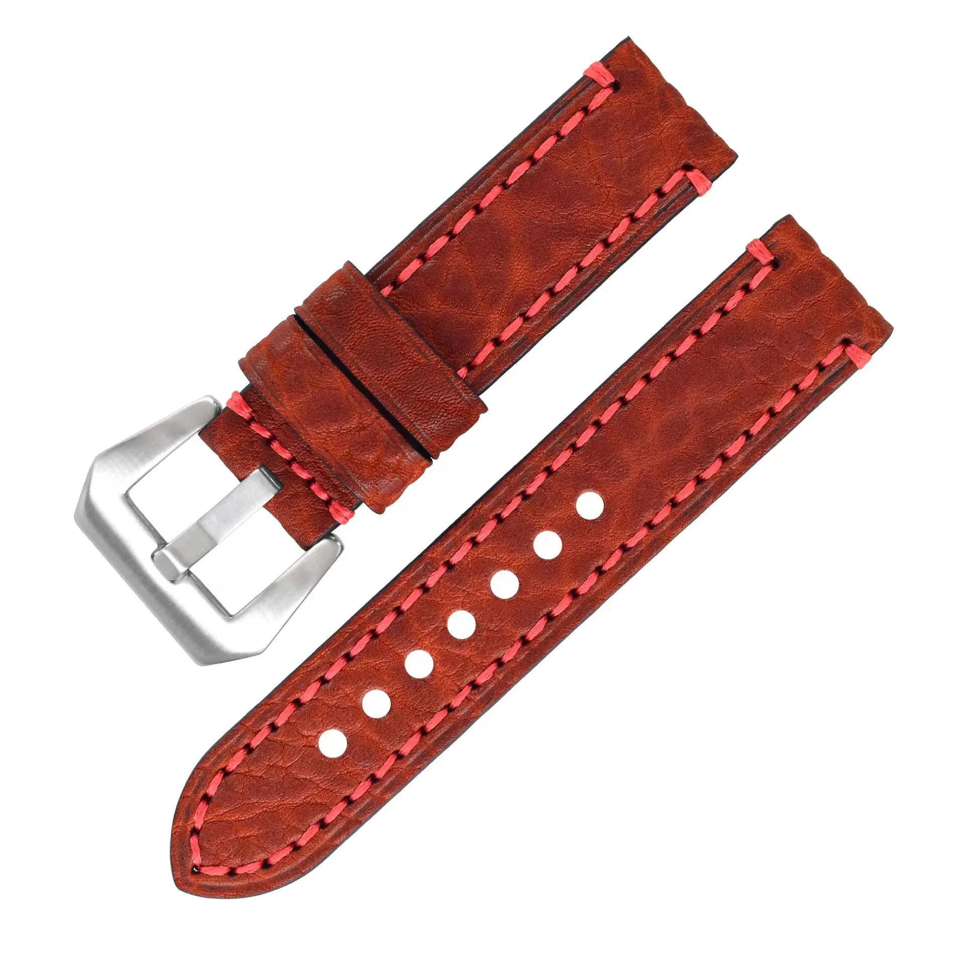 Handmade vegetable-tanned cowhide watch strap pure leather men's double-sided genuine leather soft mechanical watch strap
Handmade vegetable-tanned cowhide watch strap pure leather men's double-sided genuine leather soft mechanical watch strap
