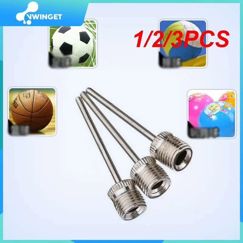 

1/2/3PCS Sport Ball Inflating Pump Needle For Football Basketball Soccer Inflatable Air Valve Adaptor Stainless Steel Pump Pin