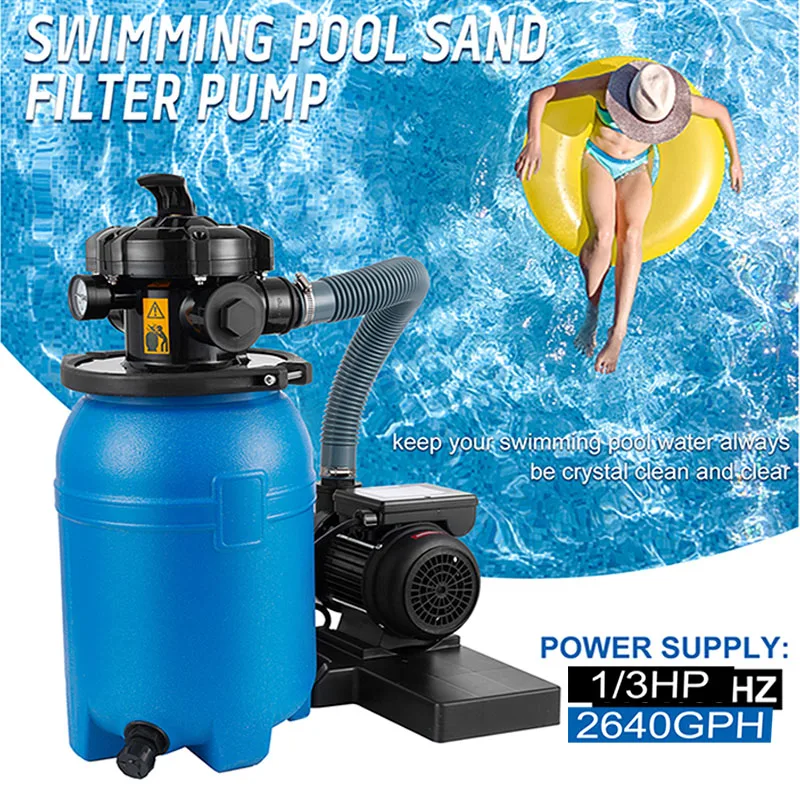 

Sand Filter Pump Swimming Pool Pumps System&Filters Combo Set for Aquarium Water Pump Purifier Clean Sand Above Ground Pools