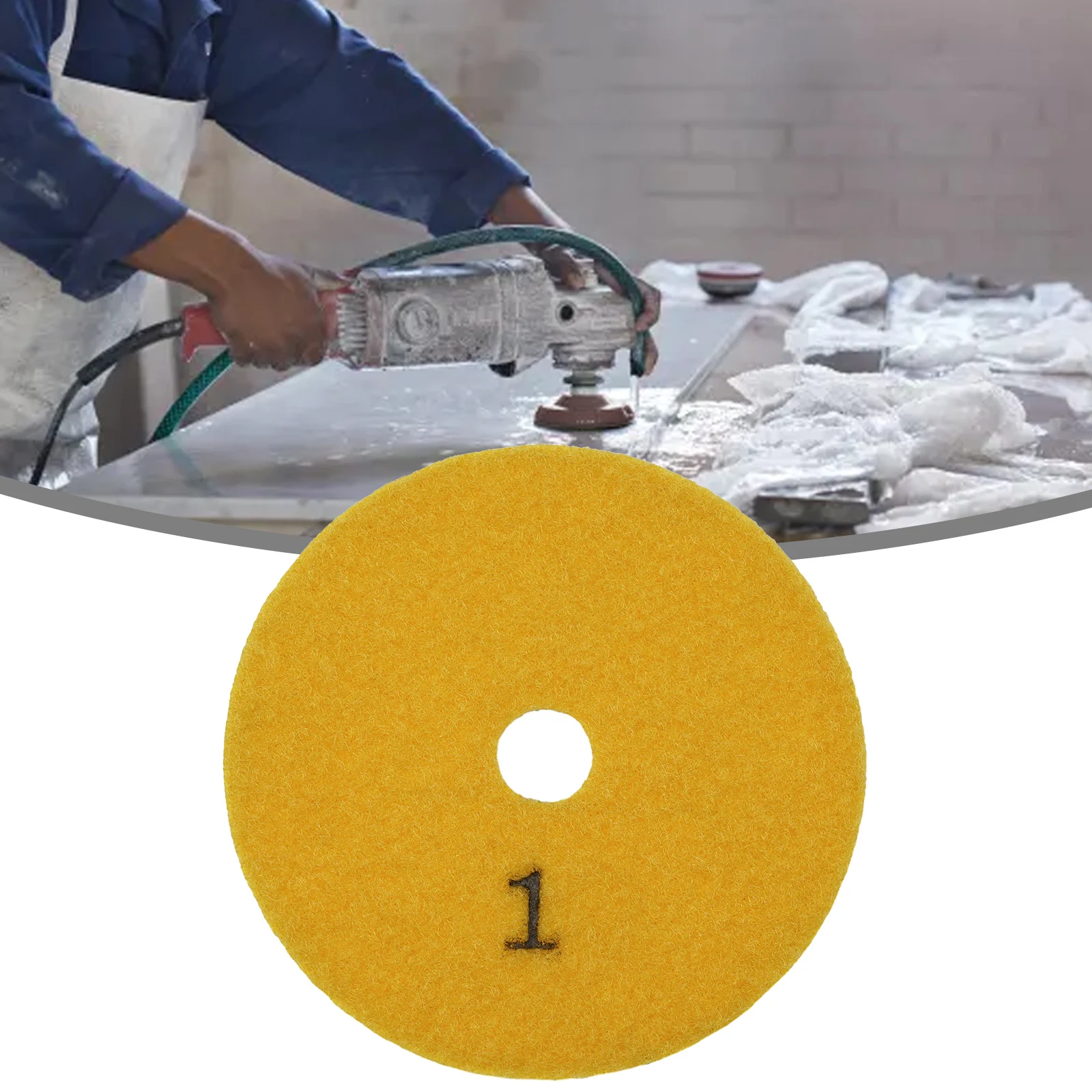 

1pcs 100mm Diamond Polishing Pad Sanding Disc Wet Dry For Granite Marble Concrete Quartz Tile Grinding Polisher Power Tool Parts