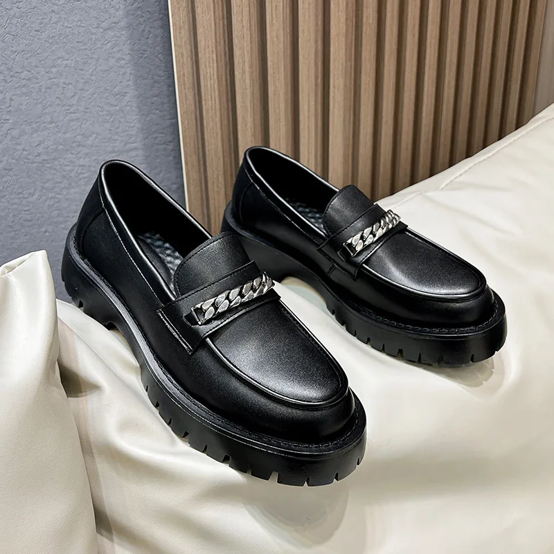men's fashion original leather shoes brand designer slip-on platform shoe black trend breathable summer loafers youth footwear
men's fashion original leather shoes brand designer slip-on platform shoe black trend breathable summer loafers youth footwear