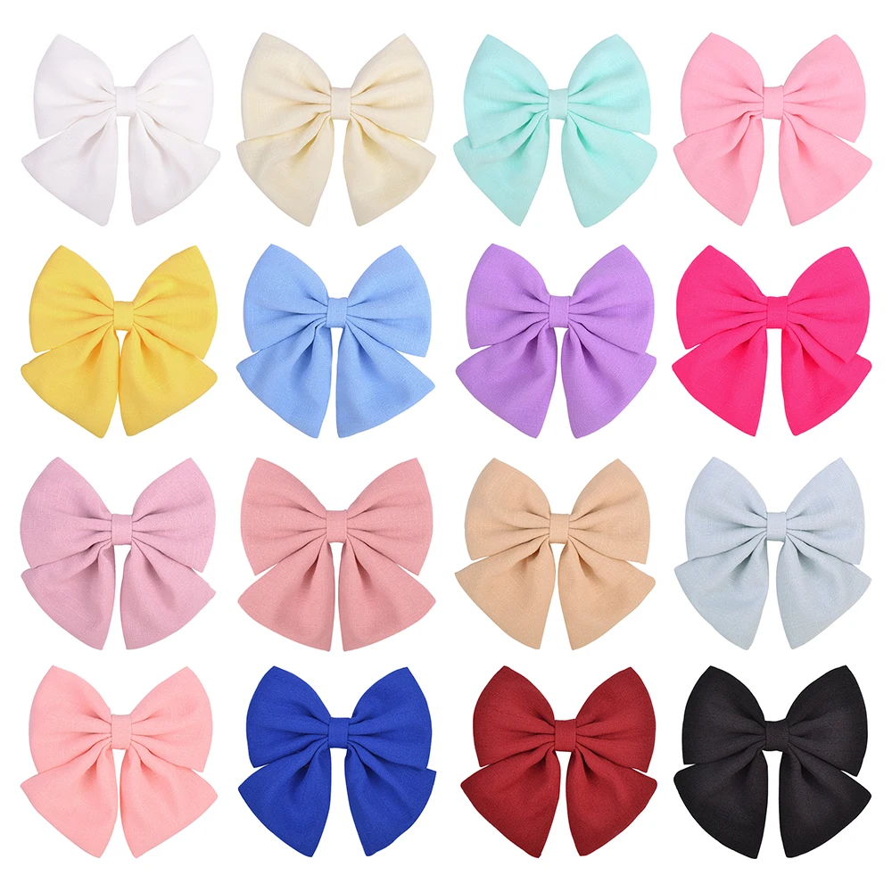 1Pcs Solid Color Cotton Hair Bows With Clip For Children Girls Handmade Hairpins Barrettes Headwear Kids Hair Accessories Gifts
1Pcs Solid Color Cotton Hair Bows With Clip For Children Girls Handmade Hairpins Barrettes Headwear Kids Hair Accessories Gifts