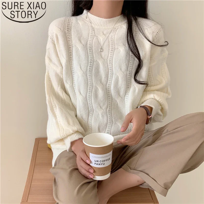 Casual Loose Sweaters Autumn Sweater for Women Vintage Pullovers Solid O-neck Fashion Elegant Long Sleeve Sweater Tops 17652
Casual Loose Sweaters Autumn Sweater for Women Vintage Pullovers Solid O-neck Fashion Elegant Long Sleeve Sweater Tops 17652