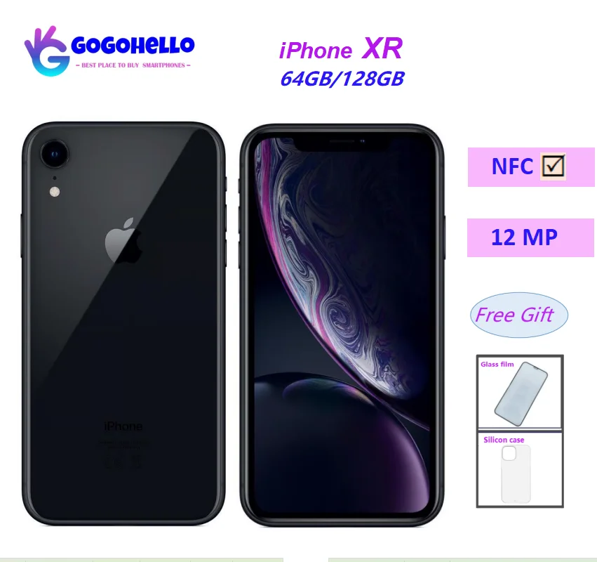 

Unlocked Original Apple iPhone XR 6.1" 64GB/128GB/256GB RAM 3GB ROM IOS A12 Face ID 4G Used Celular Mobile Phone 95% New