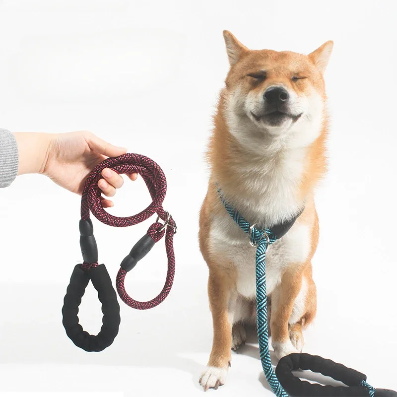 

Explosion-proof P Slip Dog Leash Strong Pet Traction Rope Training Medium Large Big Dog Lead Collar Neck Accessories