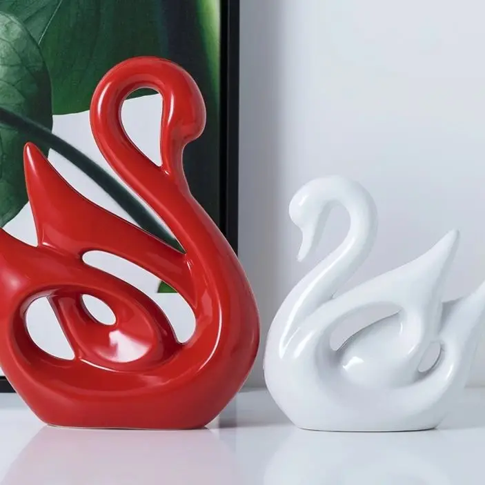 Creative A Pair Swan Shape Ceramic Statue Home Decor Living Room Decorations Entrance Red Wine Shelf Ornaments Birthday Present
Creative A Pair Swan Shape Ceramic Statue Home Decor Living Room Decorations Entrance Red Wine Shelf Ornaments Birthday Present