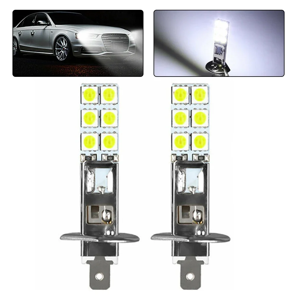 2PC LED Headlight Bulbs Kit H1-12SMD-5050 H1 55W 6500K Super White Fog Driving Light Lamp 12V Auto Replacement Accessories
2PC LED Headlight Bulbs Kit H1-12SMD-5050 H1 55W 6500K Super White Fog Driving Light Lamp 12V Auto Replacement Accessories