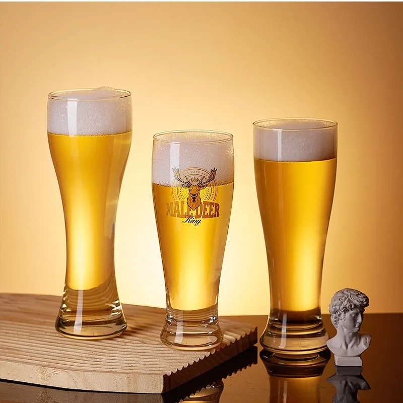

Minimalist Tempered Thickened Glass Craft Beer Mug - The Perfect Pint Glass for Beer Enthusiasts