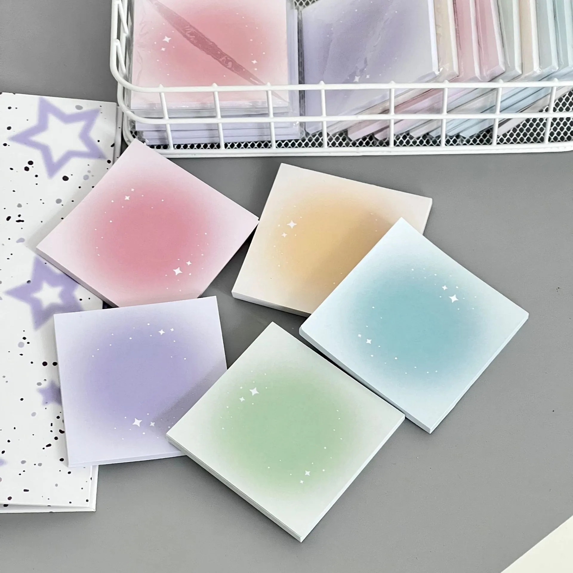 50pcs Gradient Note Paper Memo Pad Sticky Notes Tearable Colorful Square Note Book Cute Non Adhesive Material Paper Stationery
50pcs Gradient Note Paper Memo Pad Sticky Notes Tearable Colorful Square Note Book Cute Non Adhesive Material Paper Stationery