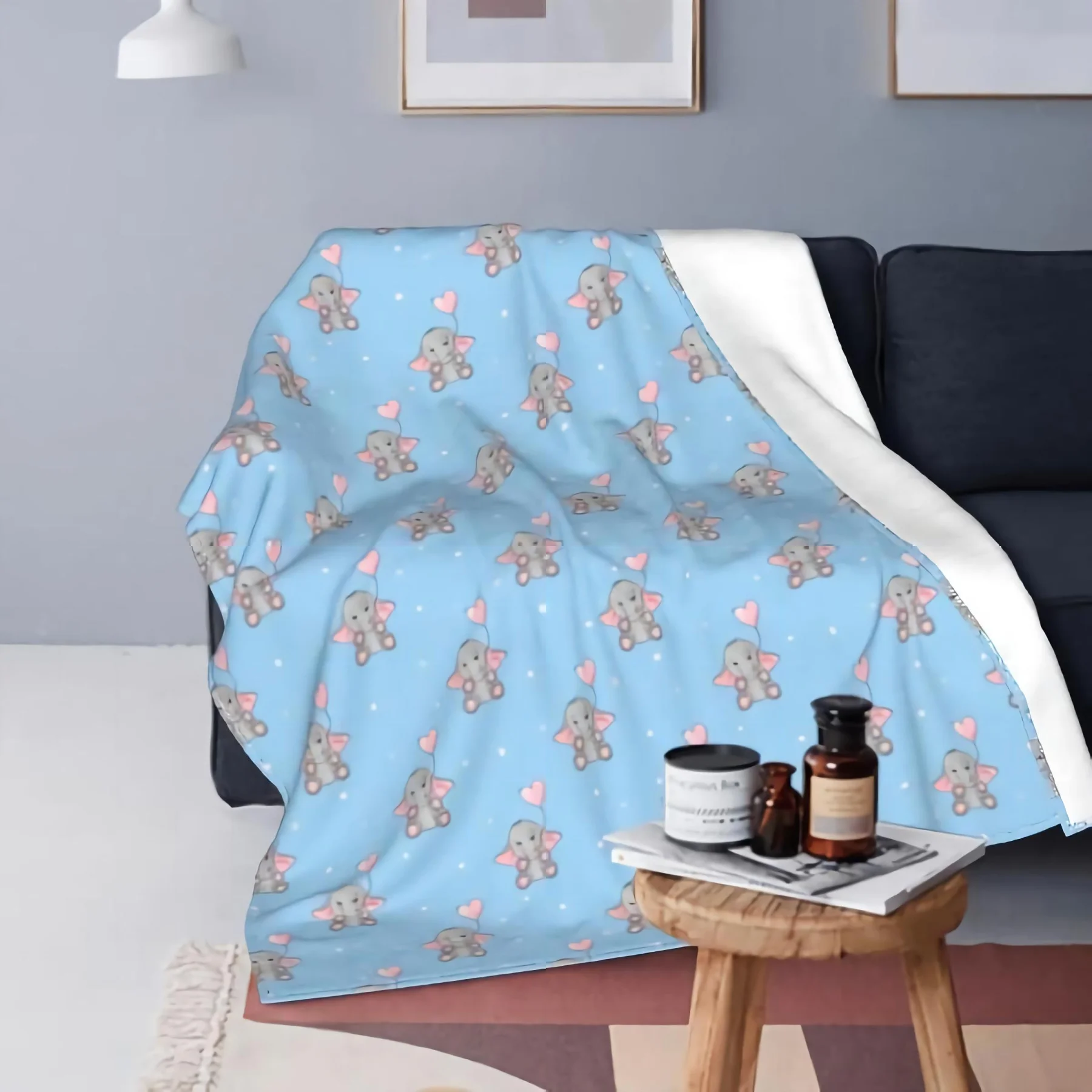 Cute Baby Elephants Heart Balloons Throw Blanket Fleece Blanket Flannel Collection Home Decor Sherpa Blanket for Bed Sofa Couch
Cute Baby Elephants Heart Balloons Throw Blanket Fleece Blanket Flannel Collection Home Decor Sherpa Blanket for Bed Sofa Couch