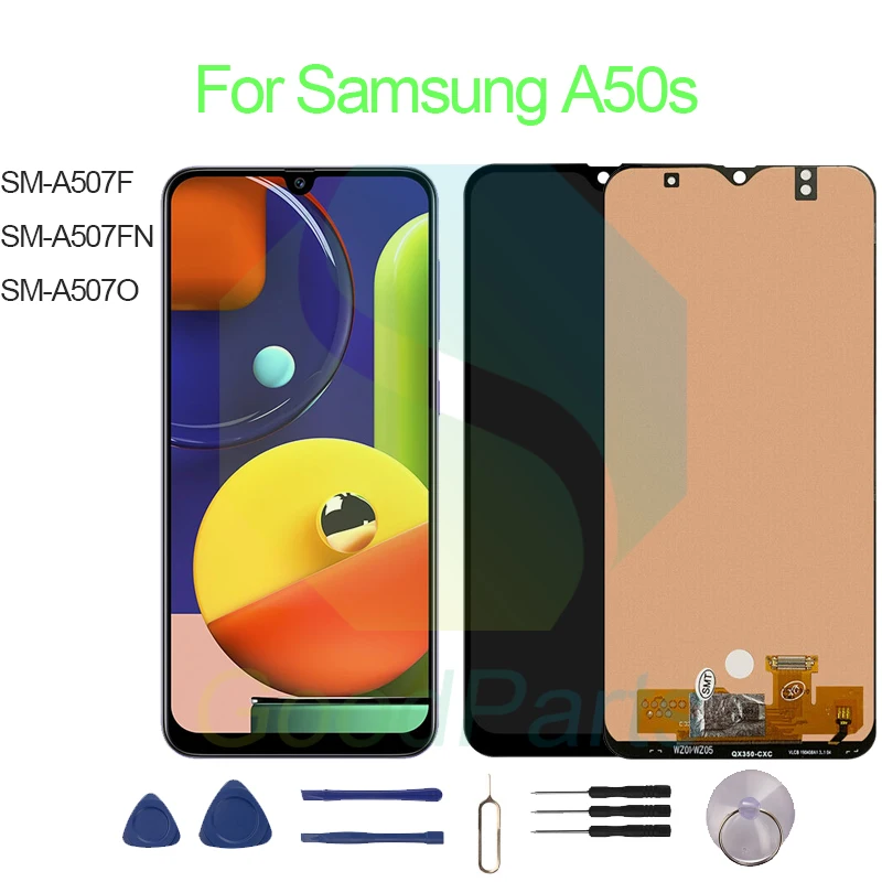 ЖК-дисплей для Samsung A50s, экран 6,4 дюйма, SM-A507F, SM-A507FN A50s, сменный сенсорный дигитайзер в сборе
ЖК-дисплей для Samsung A50s, экран 6,4 дюйма, SM-A507F, SM-A507FN A50s, сменный сенсорный дигитайзер в сборе